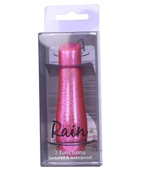 Rain Textured Bullet - Pink - 3 Inch