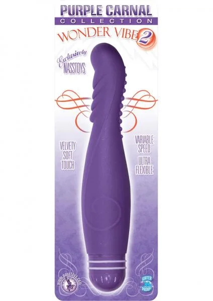 Purple Carnal Collection Wonder Vibe 2 Multispeed Waterproof Purple