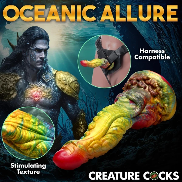 Majestic Merman 10" Silicone Suction Cup Dildo By Creature Cocks