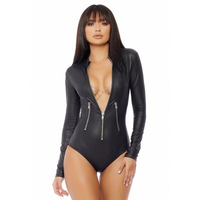 Master Bodysuit Black Hot Lingerie