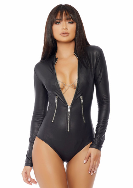 Master Bodysuit - Black - Hot Lingerie