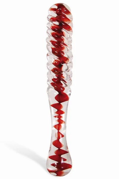 Adam and Eve Sweetheart Swirl 8.7" Glass Dildo — image 15 of 15
