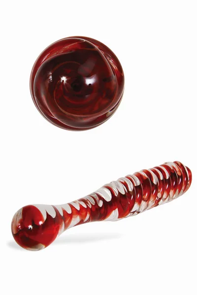 Adam and Eve Sweetheart Swirl 8.7" Glass Dildo — image 8 of 15