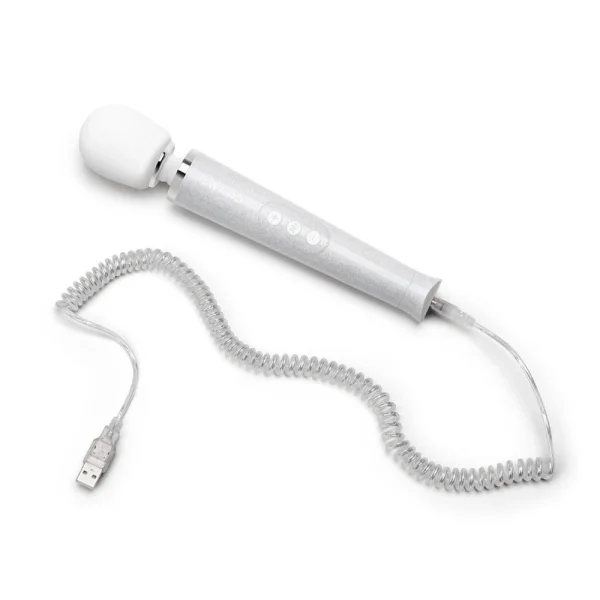 Le Wand 'All that Glimmers' Small Wand Vibrator - White