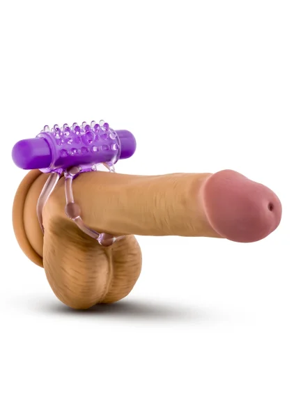 Play With Me - the Player - Vibrating Double Strap Ring - Purple
