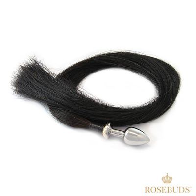 Extra Long Horsehair Tail Butt Plug by Rosebuds
