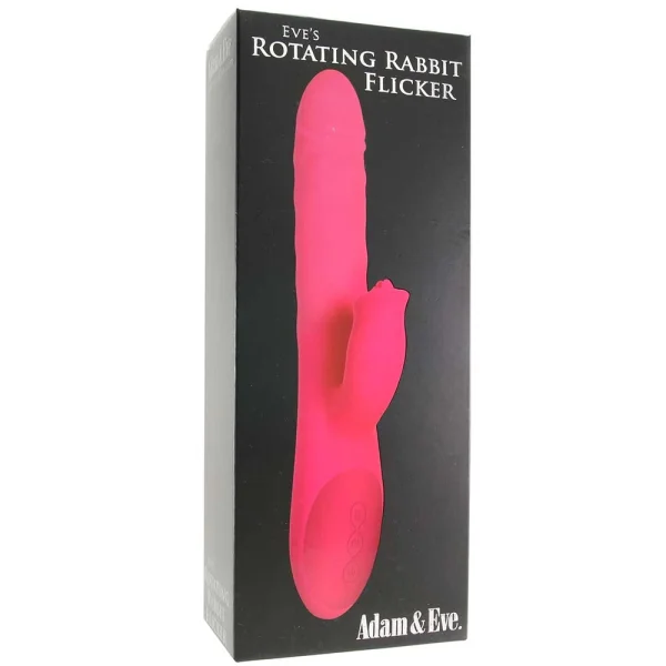 Adam & Eve Eve's Rotating Rabbit Flicker Dual Stim - Pink