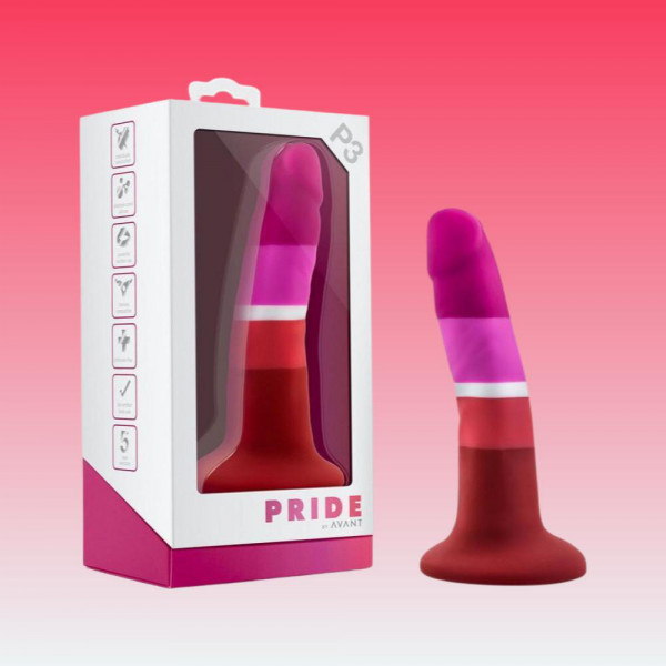 Avant Pride P3 Beauty Petite Harness Ready Suction Cup Silicone Dildo