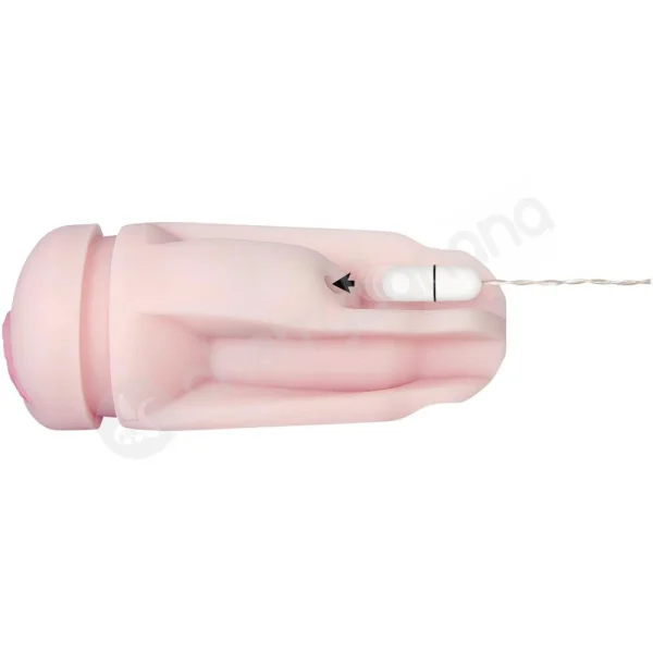 Zero Tolerance Shell Shock Vibrating Life-Like Flesh Vagina Stroker Inside Black Canister