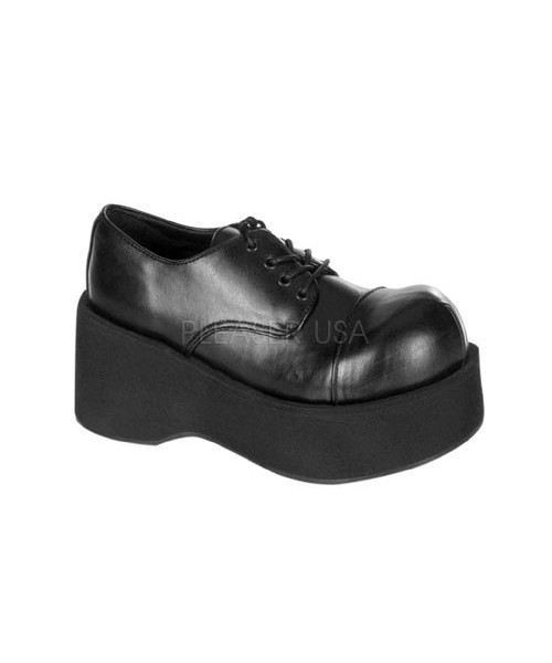 DANK-101 - 3 1/4" P/F Goth Punk Rockabilly Cyber Shoe Blk Pu