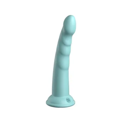 Dillio Platinum Slim Seven Silicone Dildo 7 In Teal