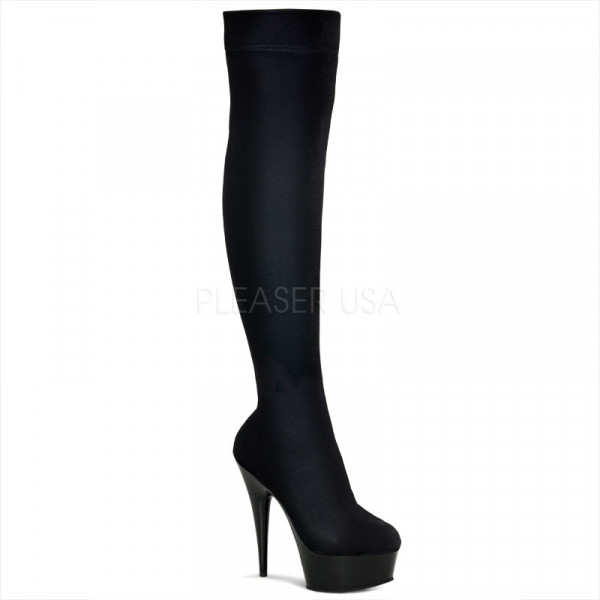 DELIGHT-3002 - 6" Str Plft Thigh Boot