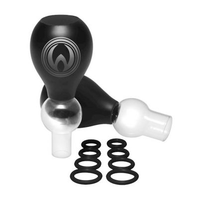 Nipple Amplifier Enlargement Bulbs With O rings Black