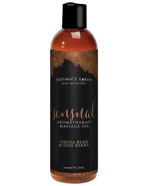 Intimate Earth Sensual Aromatherapy Massage Oil - Cocoa Bean and Goji Berry