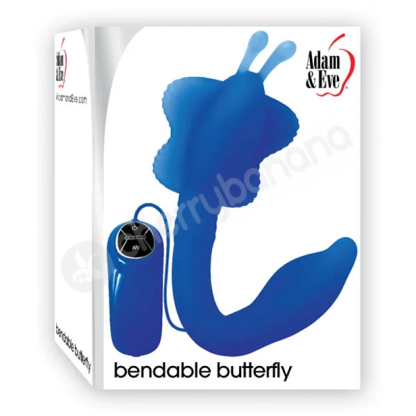 Adam & Eve Bendable Butterfly Blue Vibrator