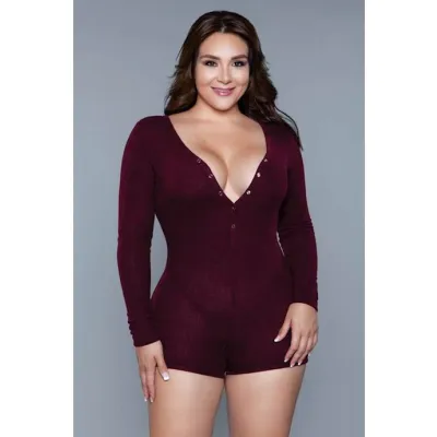 Nala Romper Burgandy 3xl