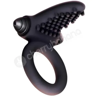 The 9 s Silicone Bullet Tongue Cock Ring