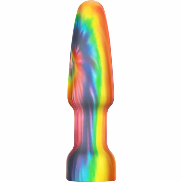 b-Vibe Peace & Love Tie Dye Rimming Plug - Waterproof Remote Control Limited Edition Vibrating Anal Toy
