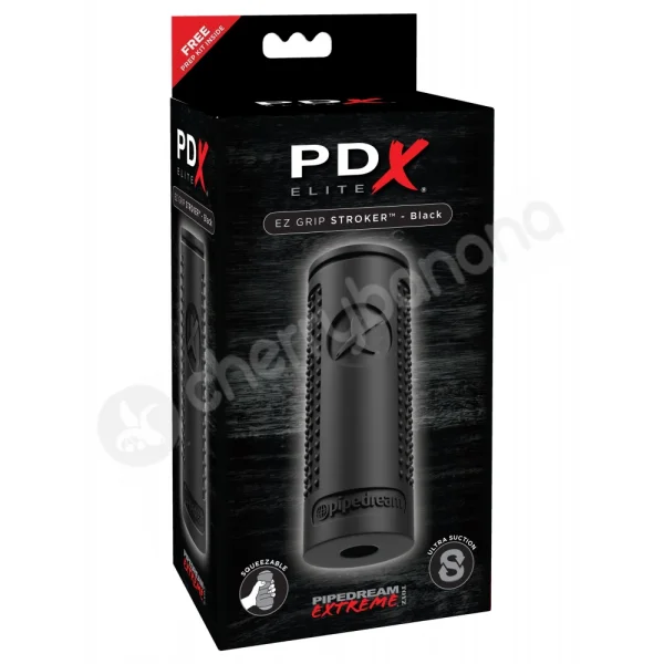 PDX Elite Black EZ Grip Stroker