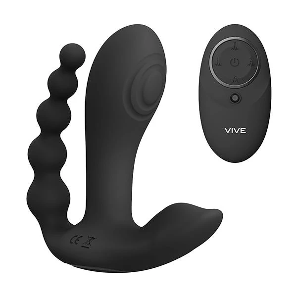 Vive Kata Pulse Wave Vibrating G-Spot Clitoral Beaded Anal Remoted Controlled Vibrator