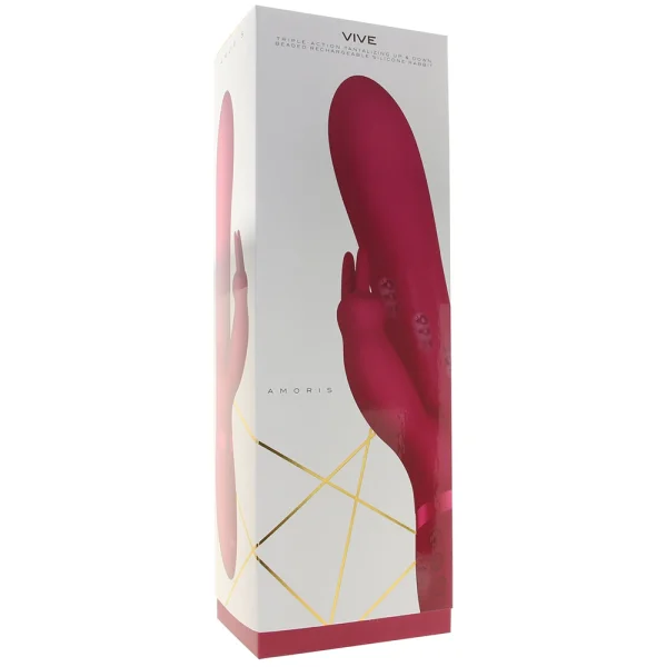 Vive Amoris Pink Rabbit Vibrator With Stimulating Beads