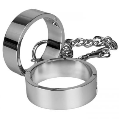 Torment Metal Slave Wrist Cuffs