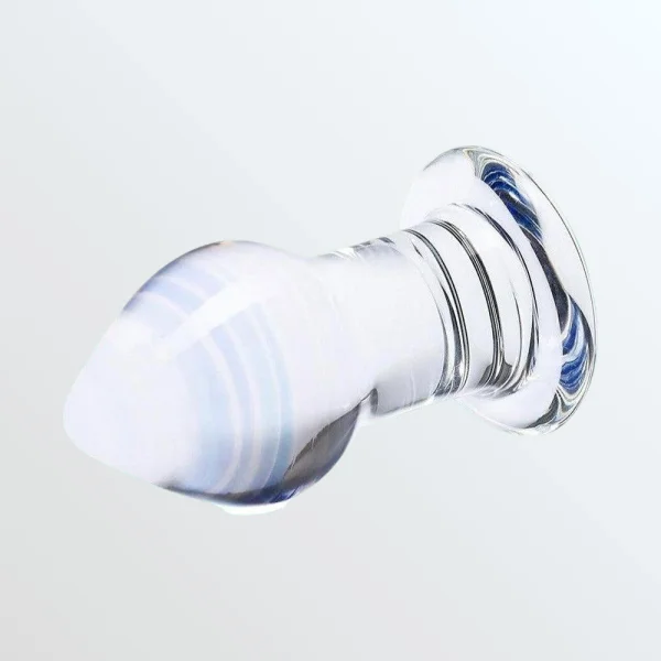 Gläs Amethyst Rain Glass Butt Plug Dildo
