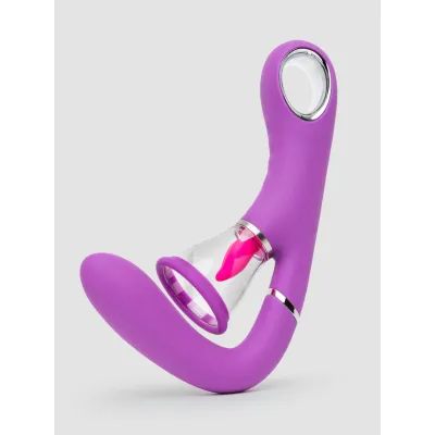 Fantasy for Her Vibrating Pussy Pump Tongue and G Spot Vibrator Kit