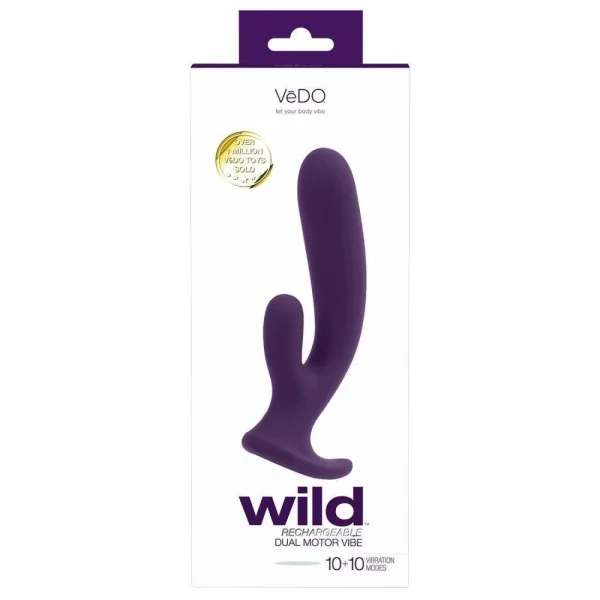 VeDO WILD Duo Rabbit Vibrator Purple