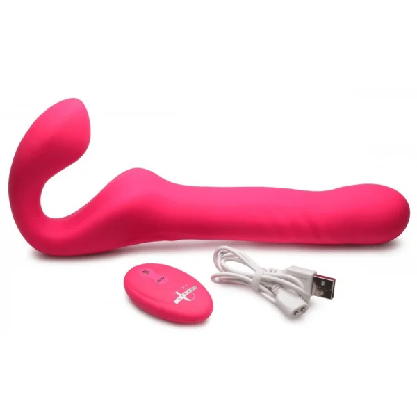 Wireless Mighty-Thrust Strapless Strap-On with Remote Control