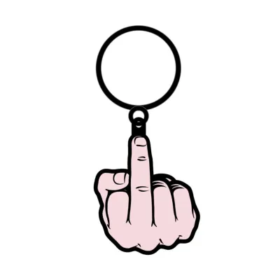 Middle Finger Keychain