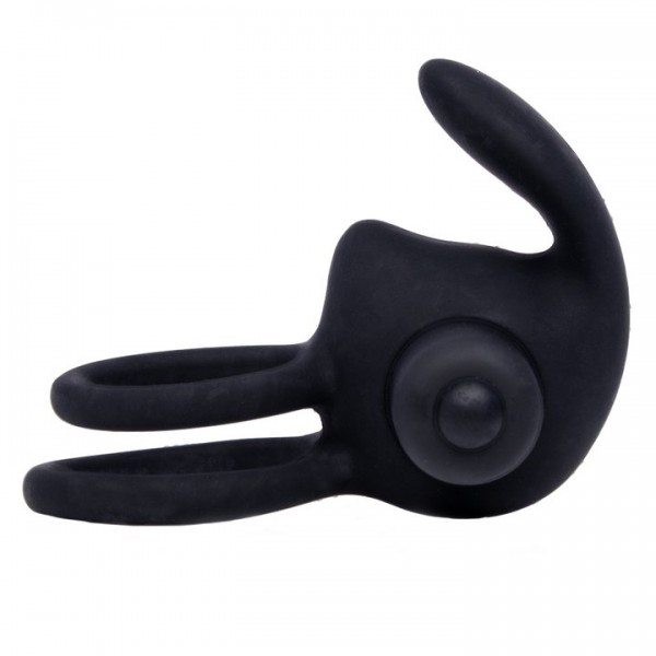Bondara Buzz Bunny 10 Function Vibrating Double Cock Ring