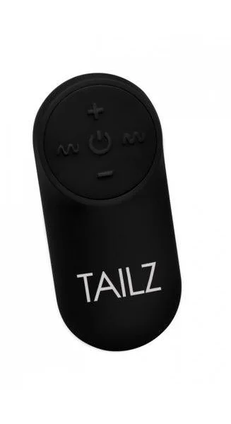 Remote Control White Vibrating Fox Tail Anal Plug — image 4 of 8