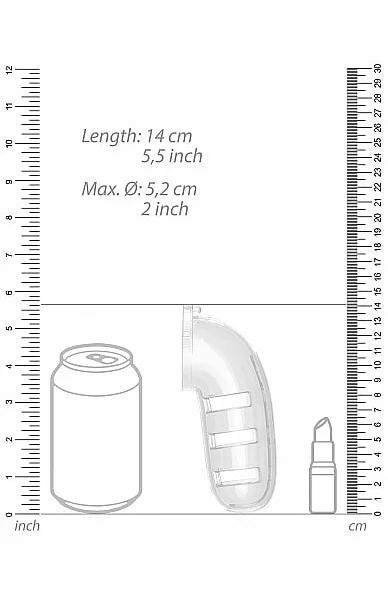 Shots - ManCage - Model 12 - 5.5" Cage with Plug - Transparent — image 4 of 6