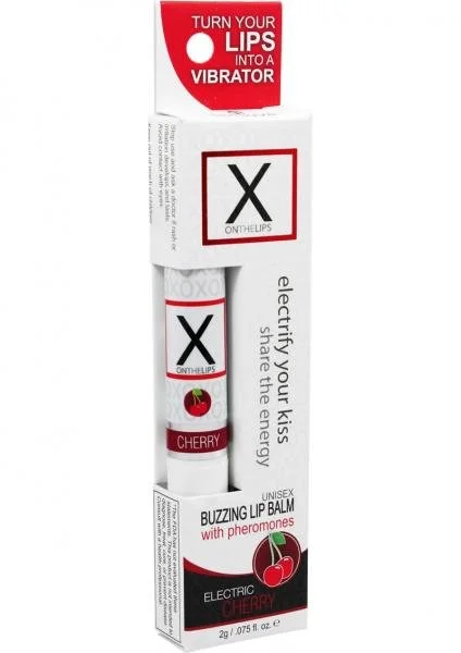 X On The Lips Buzzing Lip Balm With Pheromones Electric Cherry .75 Ounce — image 4 of 4