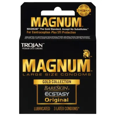 Trojan Magnum Gold Collection Box Of 3