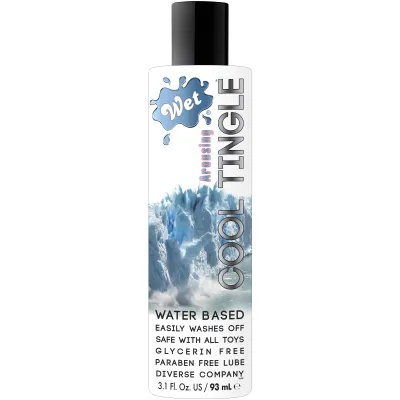 Wet Cool Tingle Water Based Lubricant 3 1 Fl Oz