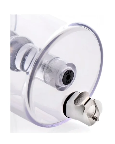 Anal Pump Cylinder With Stimulator Shaft - Clear