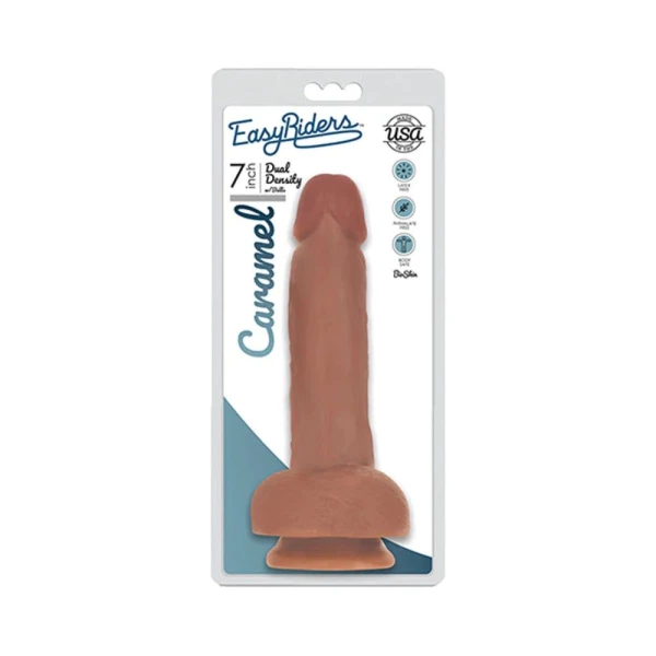 Easy Rider Bioskin Dual Density Dong 7in With Balls
