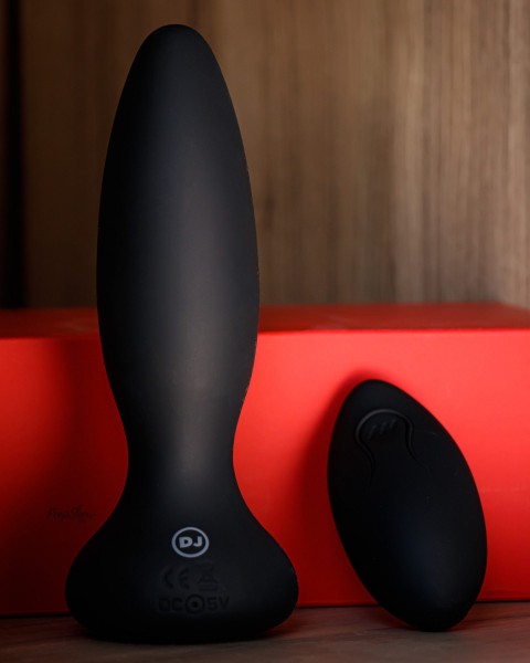 Doc Johnson A-Play Vibe Butt Plug with Remote, 3 Sizes