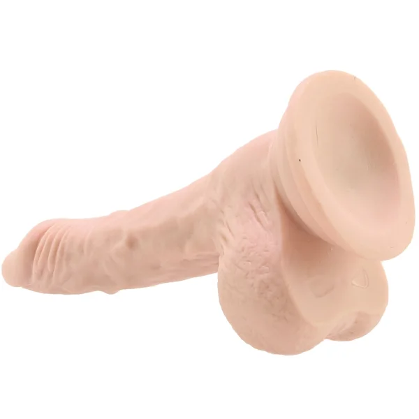 RealRock 8 Inch Dong With Testicles Flesh Pink — image 7 of 8