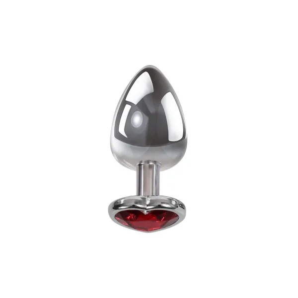 Large Red Heart Gem Anal Plug