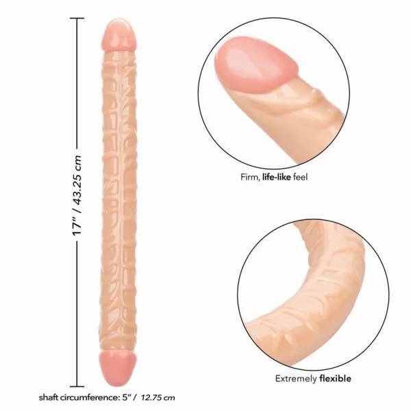 CalExotics Size Queen 17" Double Dong