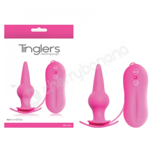 Tinglers II Pink Vibrating Butt Plug