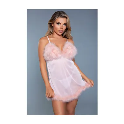 Farah Babydoll Baby Pink L xl