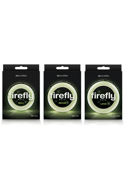 Firefly Halo Glow in the Dark Cock Ring - Clear