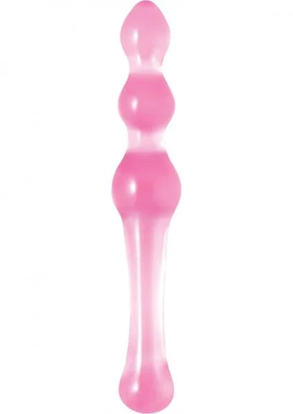 Crystal Premium Glass Kegel Wand Pink 7.5 Inch