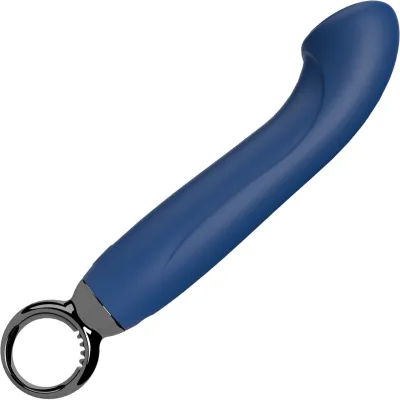 PrimO G Spot Rechargeable Waterproof Silicone Vibrator By Screaming O Blueberry