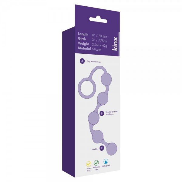 Onyx Silicone Anal Beads — image 4 of 6