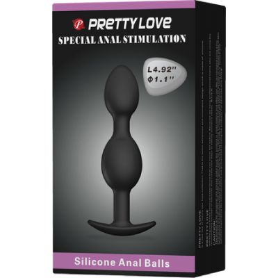 Silicone Anal Balls 4 92 Black